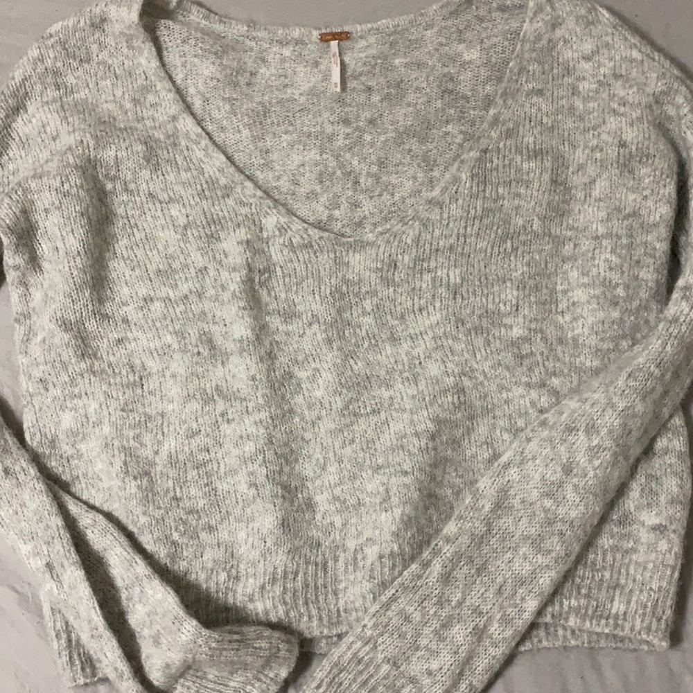 free people cropped sweater